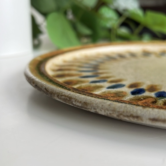 Vintage Handmade Pottery Plate Signed Ria - Picture 6 of 13
